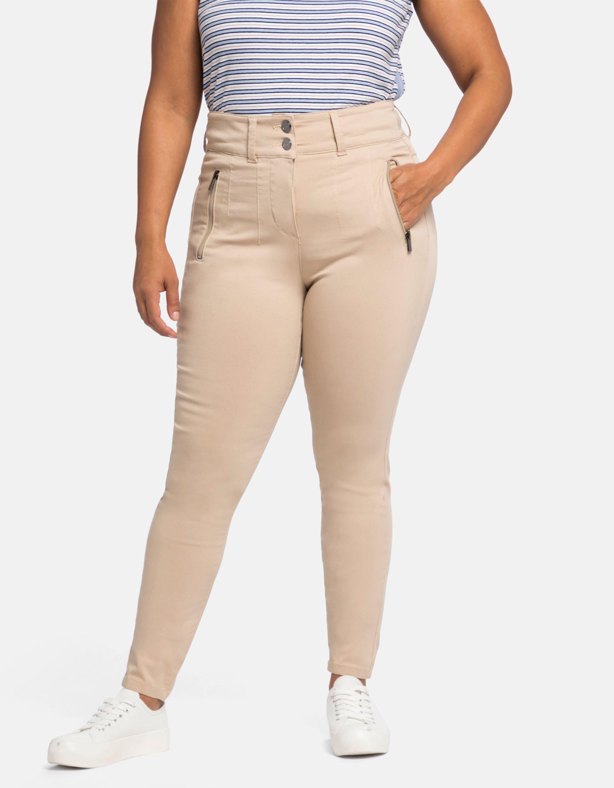 Skinny Hose mit High-Waist-Bund, superelastisch