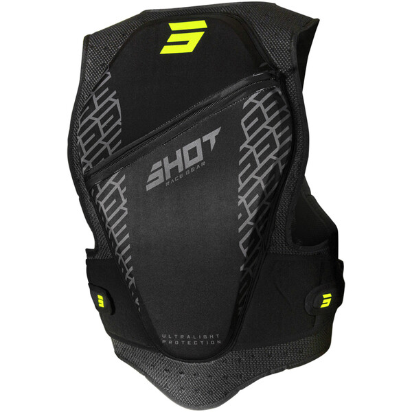 Shot - Pare-pierres Flex 2.0 Noir / Jaune fluo