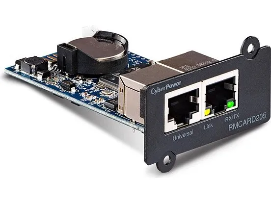 CyberPower RMCARD205 - Adapter for fjernadministration - 100Mb LAN - 100Base-TX - for Smart App Professional Rackmount Series PR3000; Smart App Sinewave PR1000