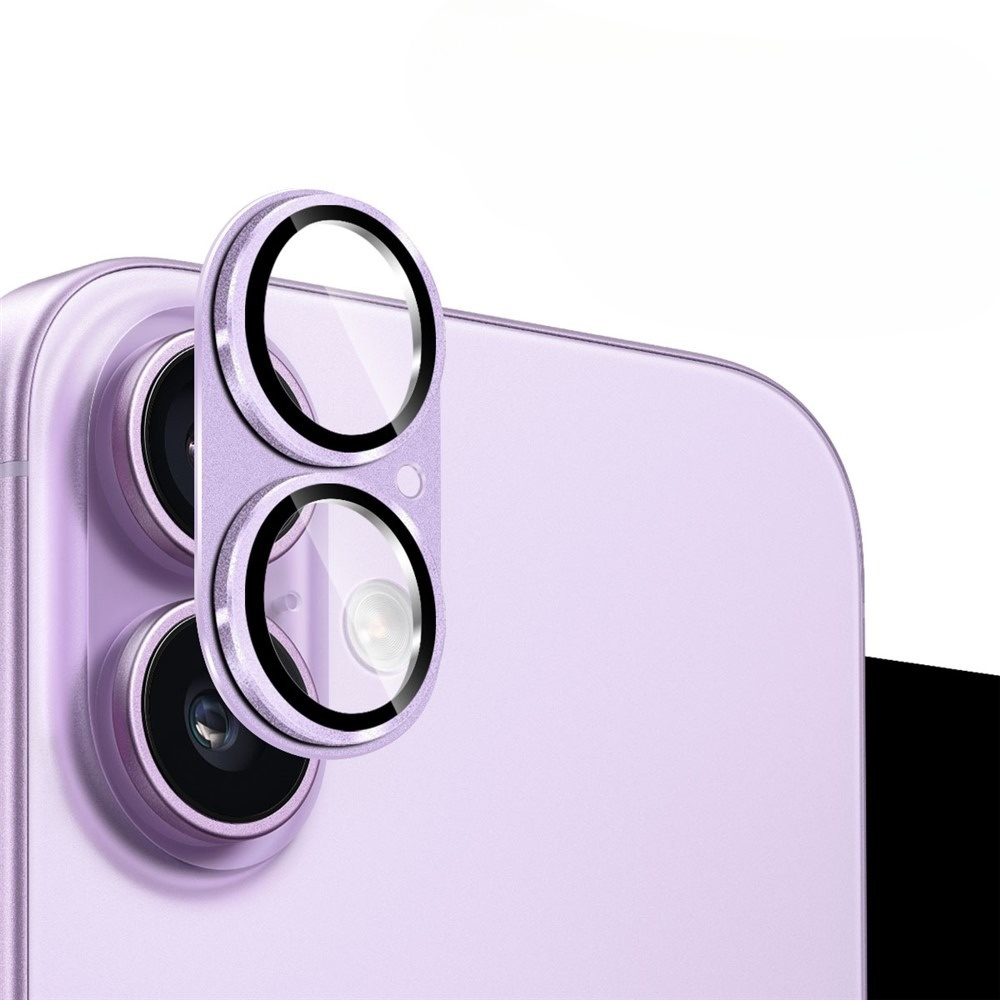 iPhone 17 Kamera Objektiv Protector Vollschutz mit Panzer Glas - Lila (Lavendel)