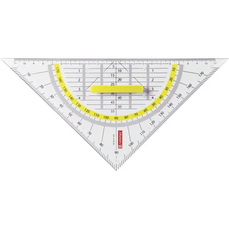 BRUNNEN Geometrie-Dreieck, glasklar, 22cm