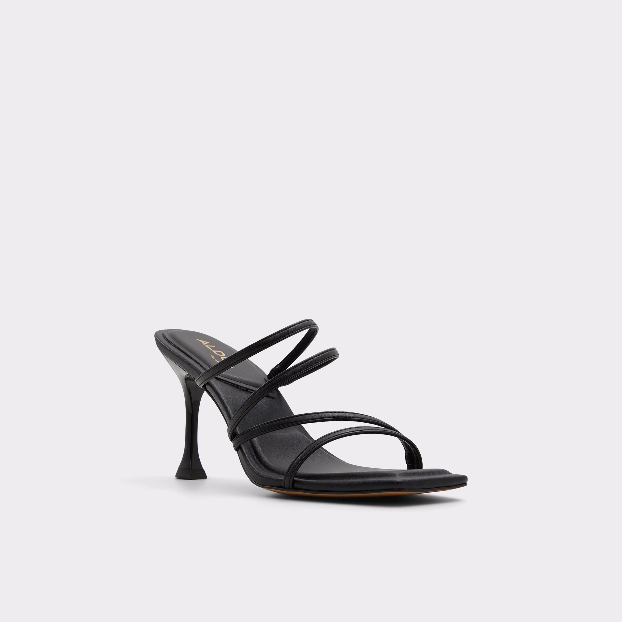 Astaya Black Women Strappy Sandals