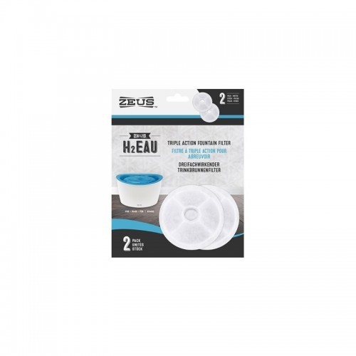 Filtros de cartucho de tripla ação Zeus H2eau, diversas cores