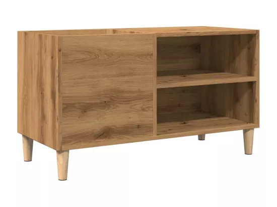 Armoire à disques chêne artisanal 84,5x38x48 cm bois ingénierie