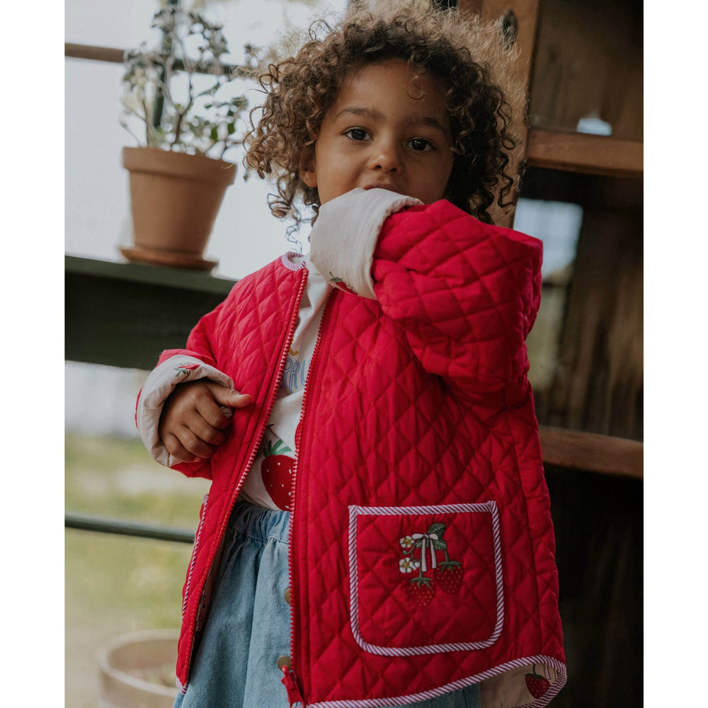 Køb Fliink Sandshell Aop Kota Vendbar Strawberry Jakke