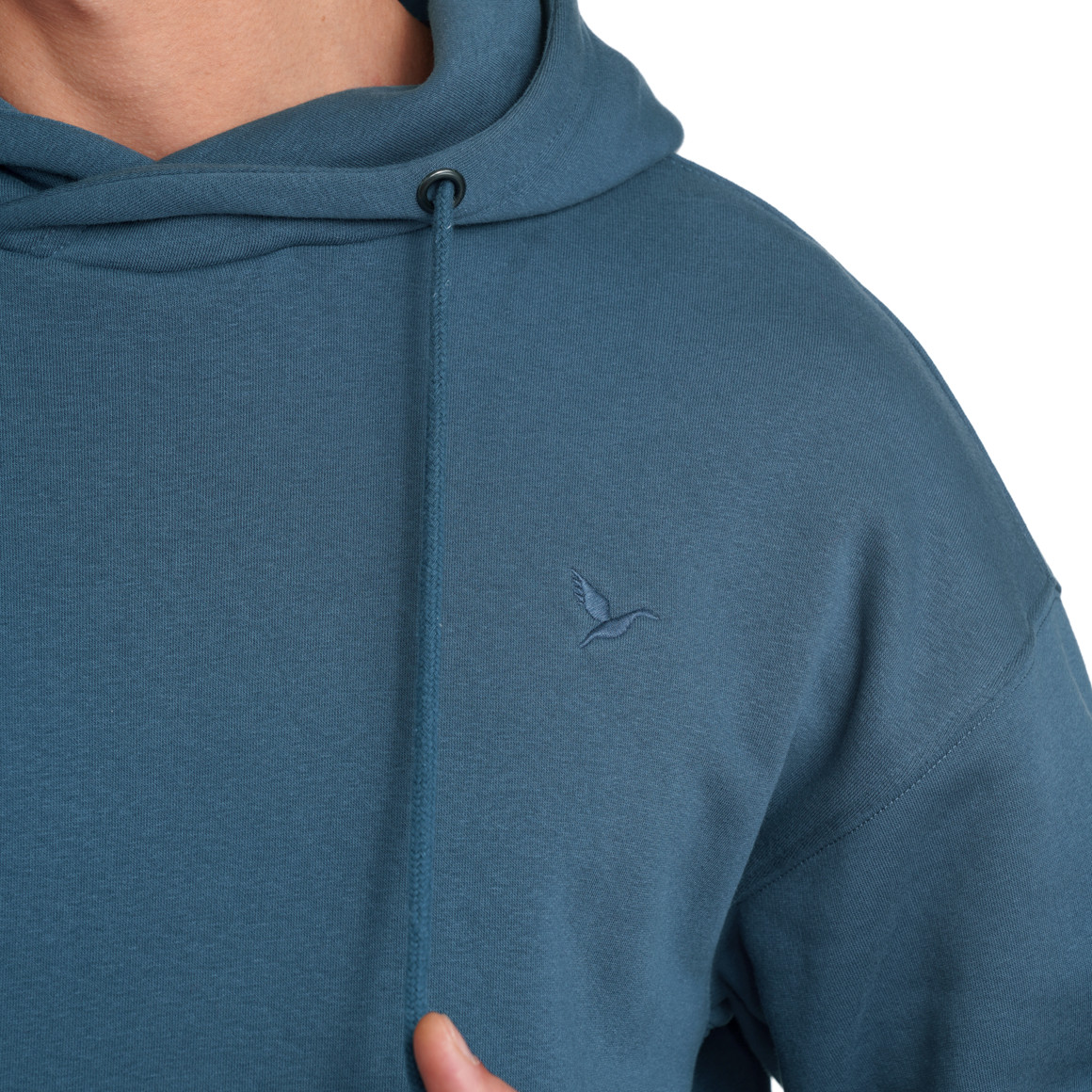 Jonas Nielsen Herren Hoodie mit kleiner Logo-Stickerei dunkelblau