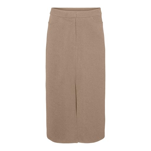 Vero Moda Cuba Højtaljet Nederdel, Silver Mink, S