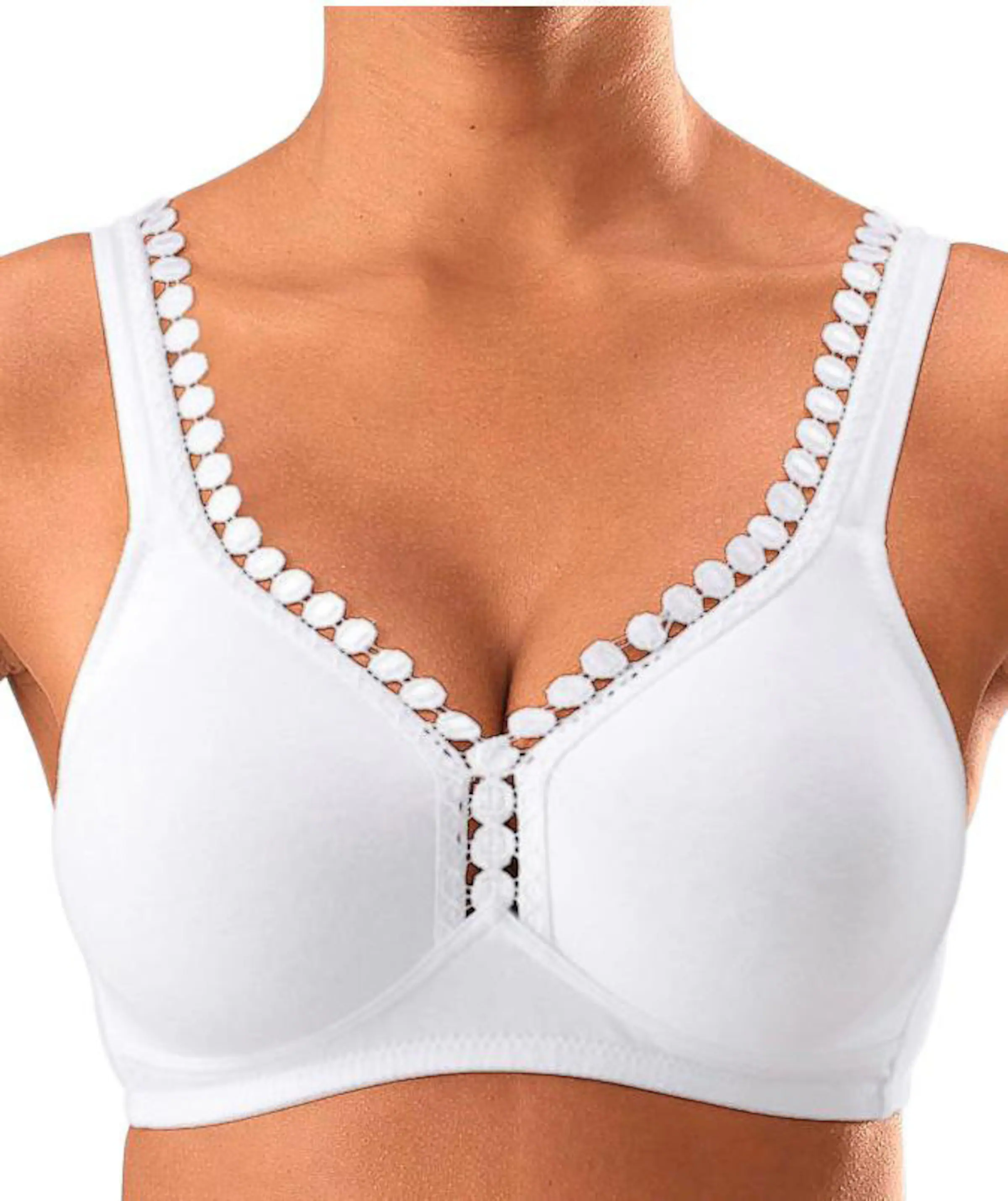 petite fleur Soft-BH in schwarz+weiß