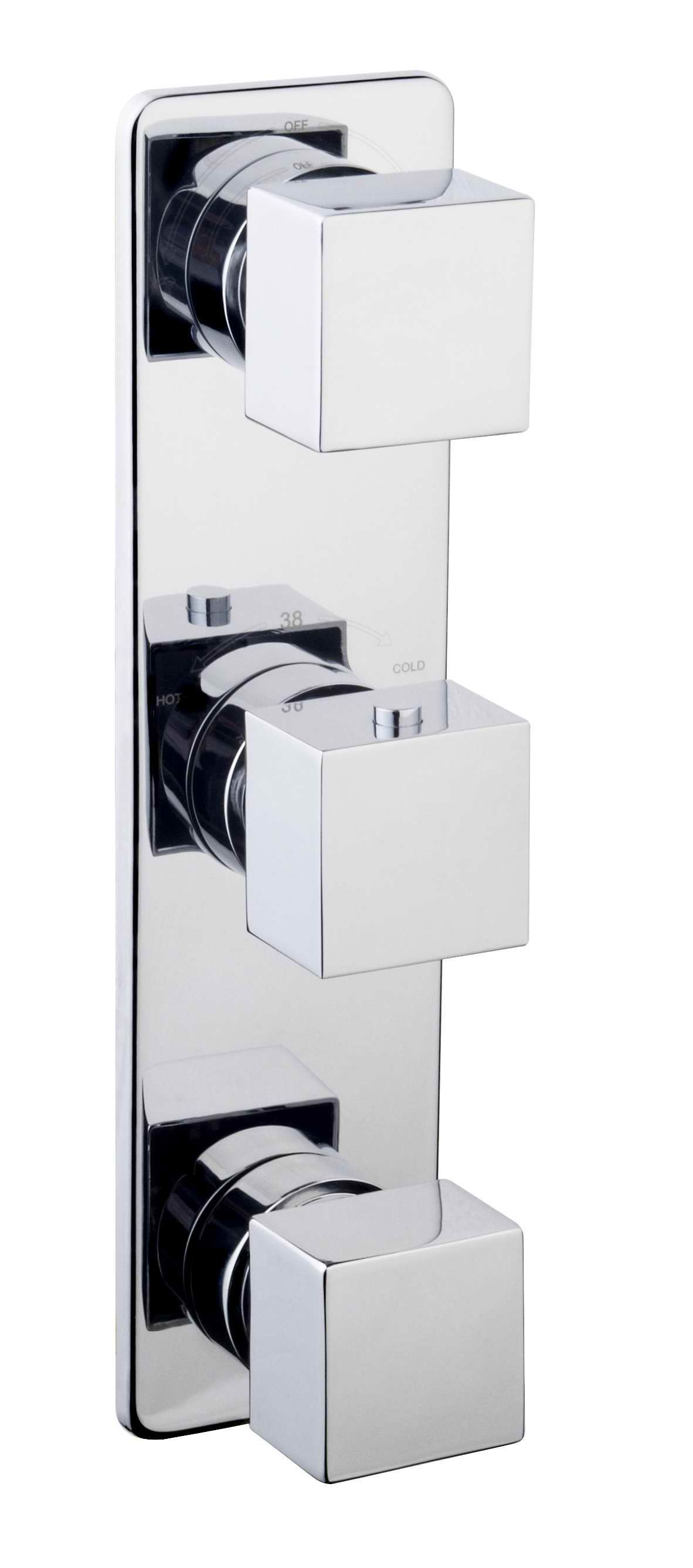 Mueller Cube waterval Inbouw regendouche 3-wegs