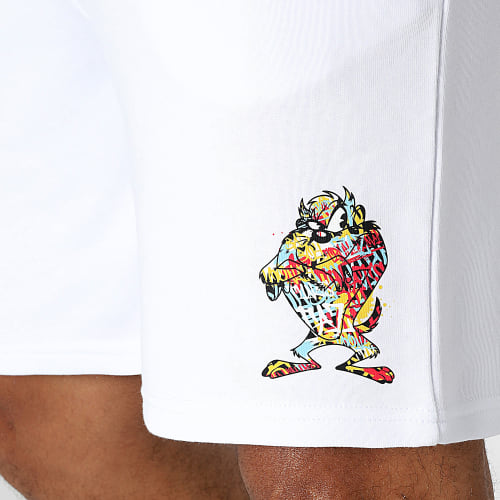 Short Jogging Taz Graffiti Blanc