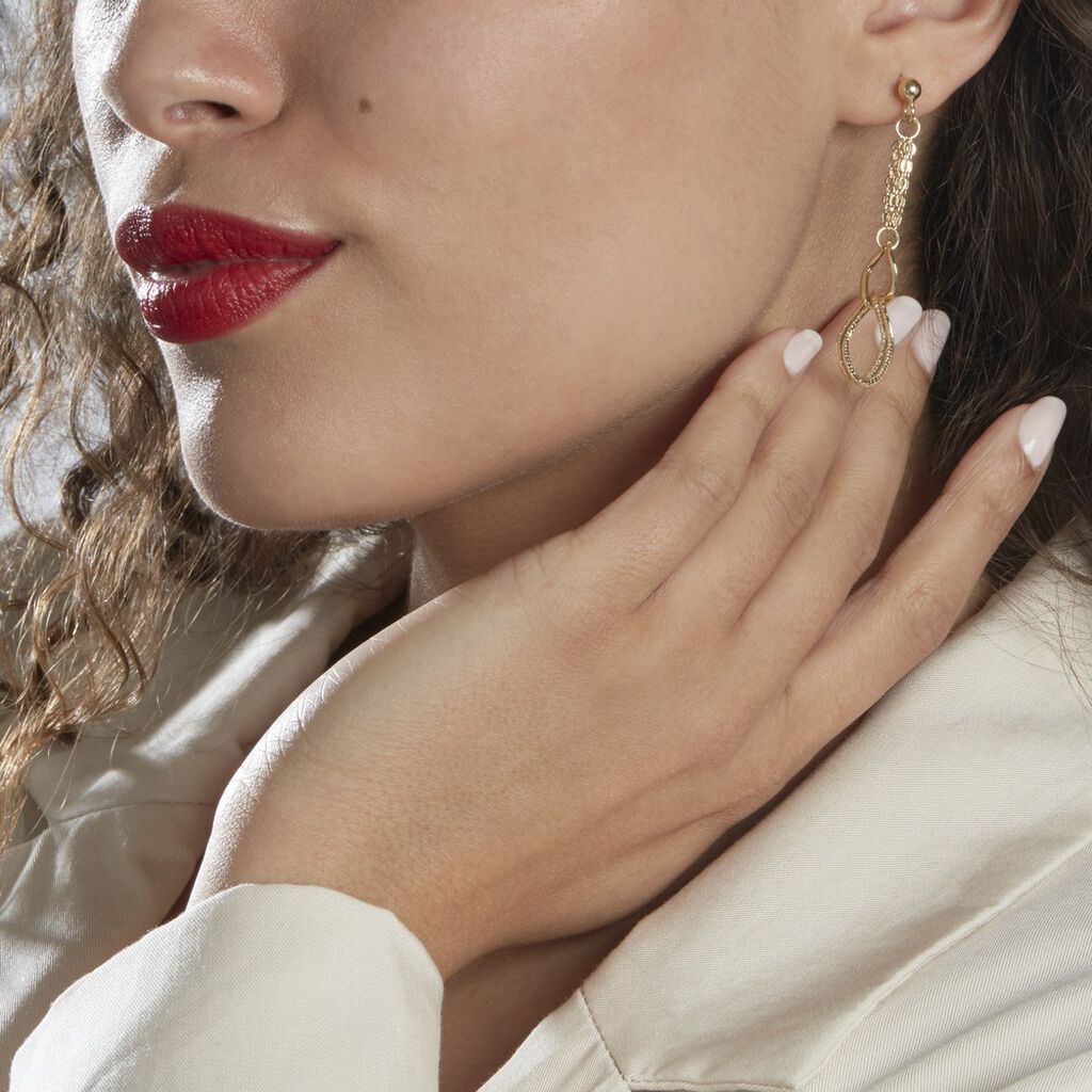 Boucles D'oreilles Pendantes Blinda Or Jaune