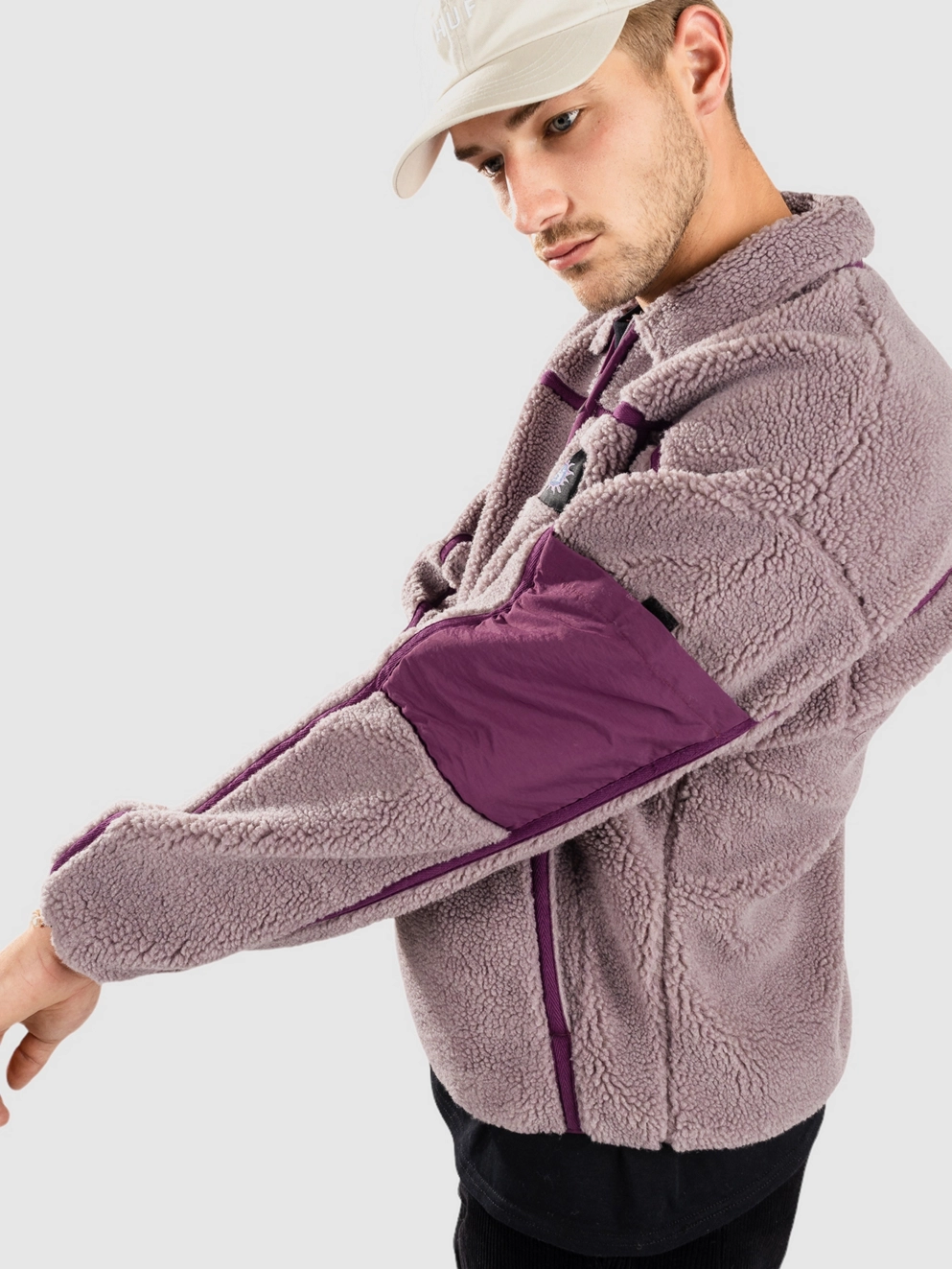 HUF Livingston Sherpa Jacket dust purple