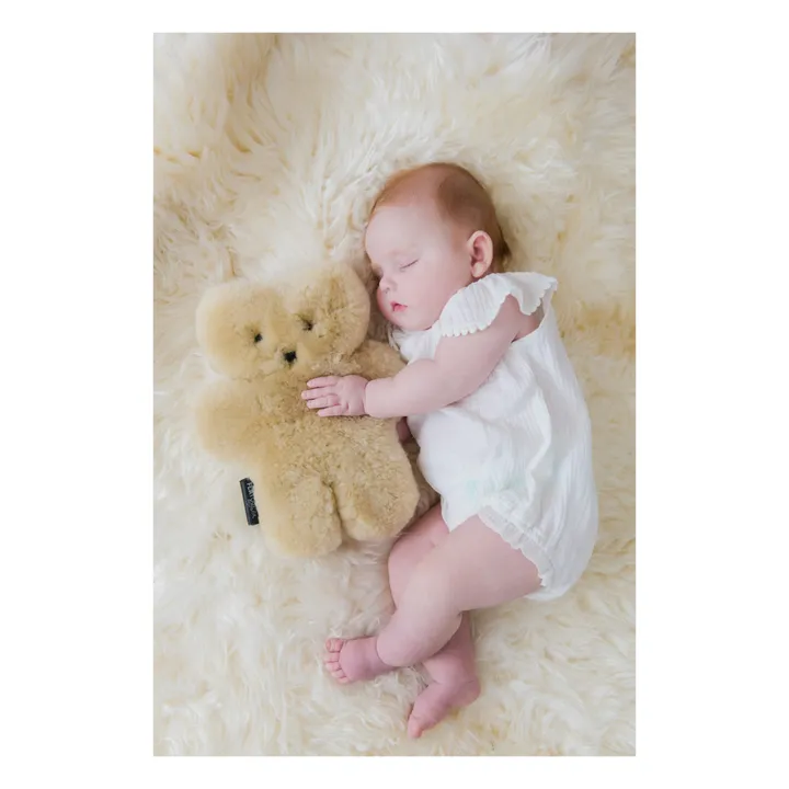 FlatOut Bears Tapis Ours en peau de mouton | Ecru