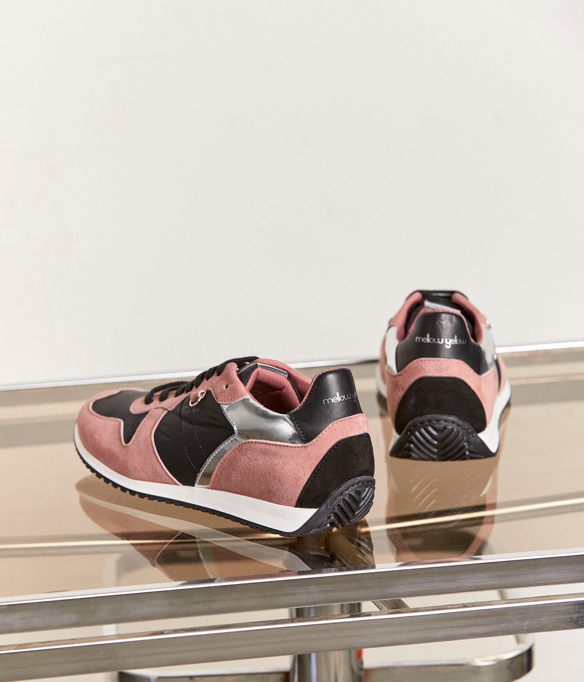 Baskets vieux rose Evy
