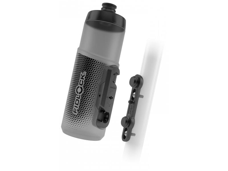 FIDLOCK Bidon Schwarz, 600 ml Veloflasche mit Magnetbefestigung