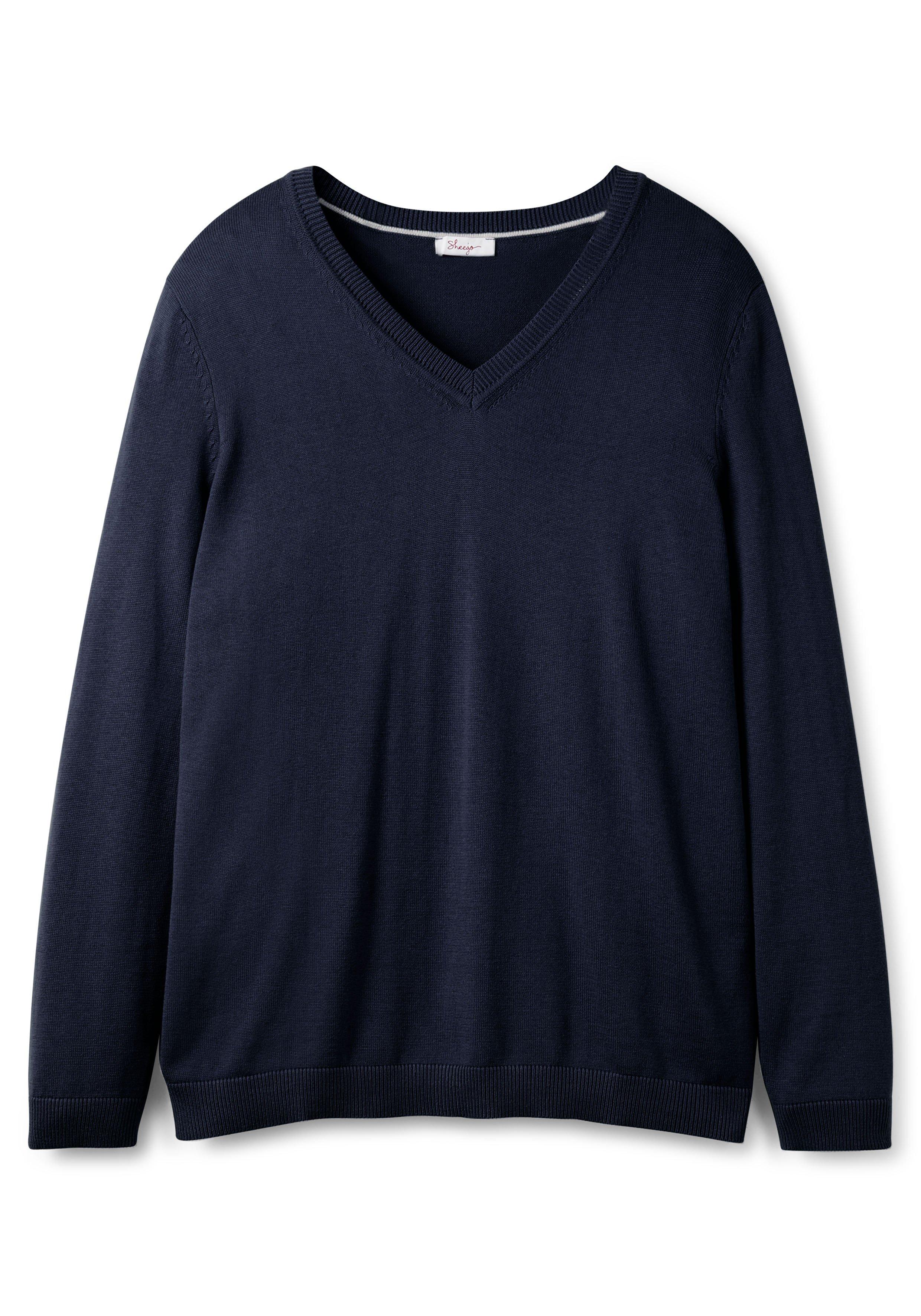 Pullover aus Feinstrick mit V-Ausschnitt