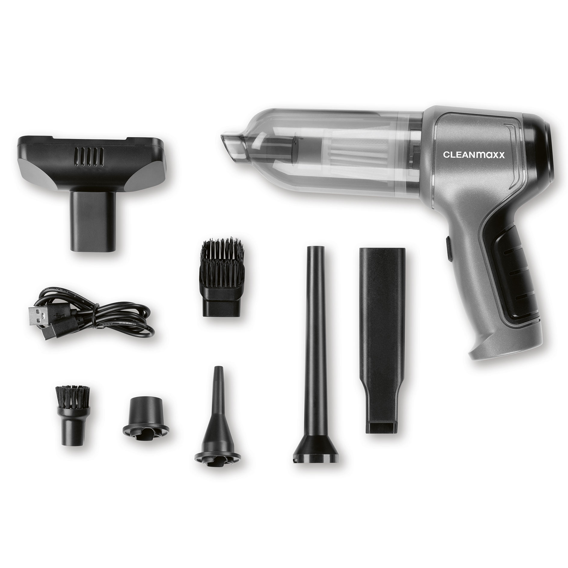 CLEANMAXX Akku-Zyklon-Handstaubsauger 14244 - anthrazit-schwarz