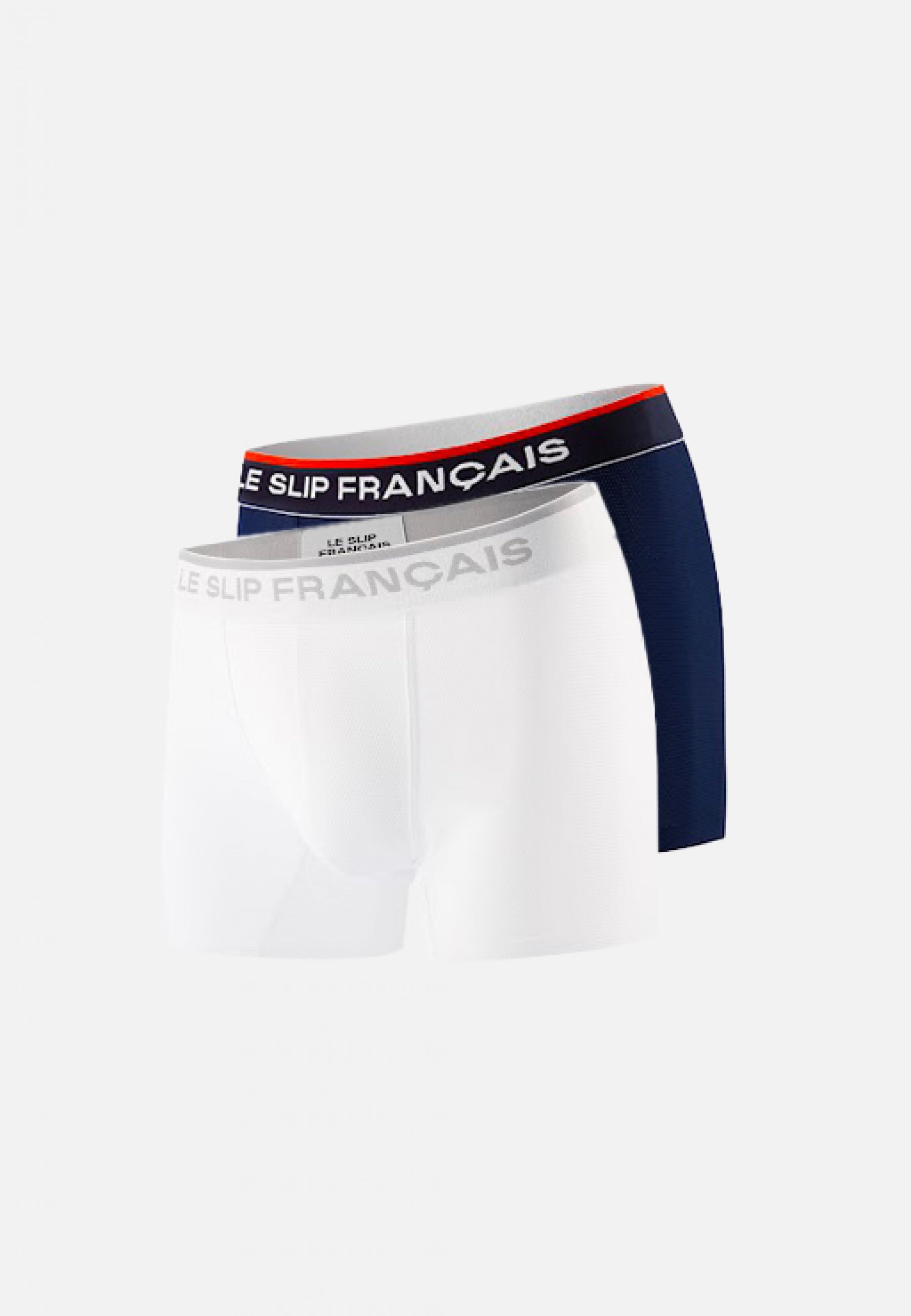 Duo de boxers de sport-Pack Duo Boxer Guillaume Marine Blanc