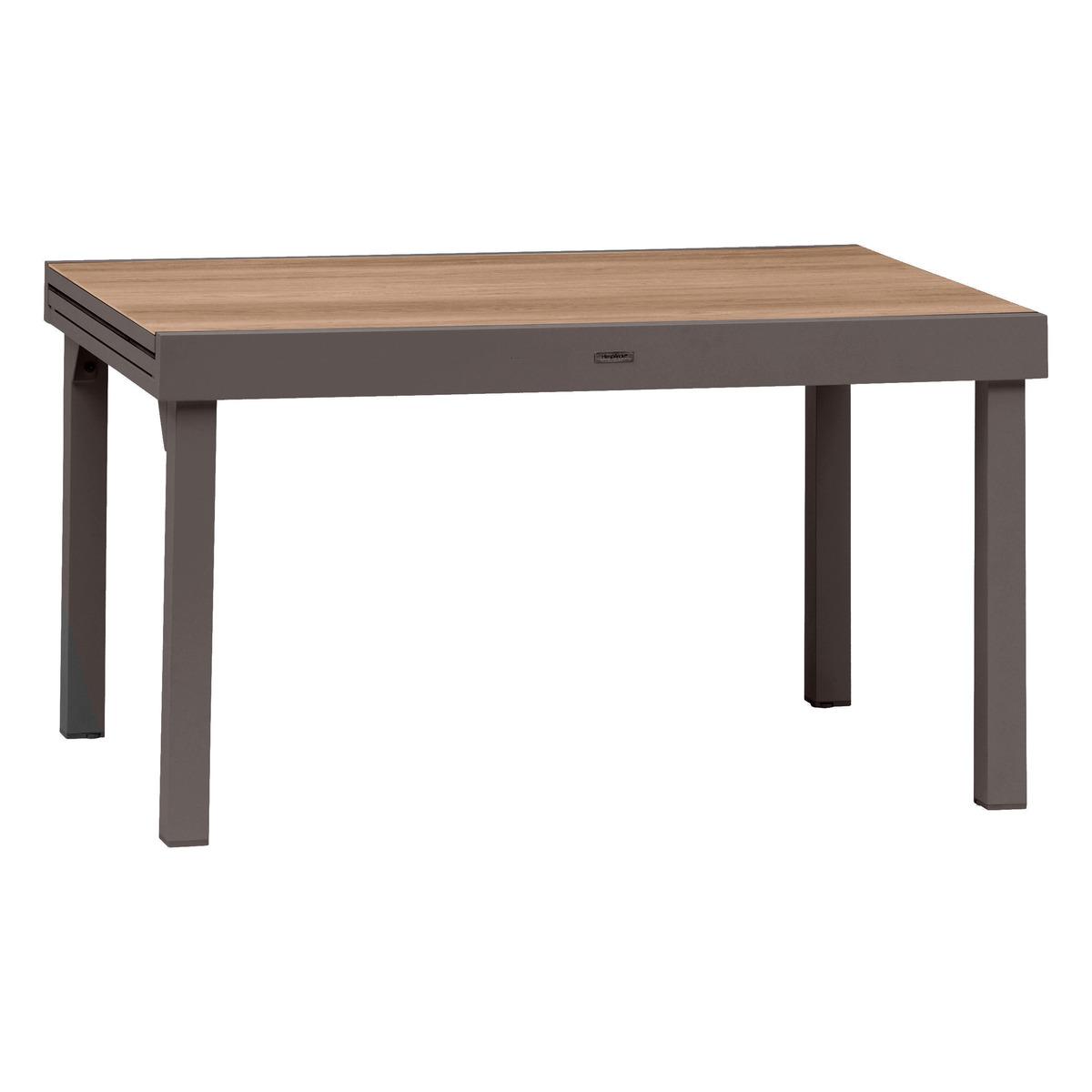 TABLE PIAZZA EXTENSIBLE ALUMINIUM HOUBLON 10 PLACES