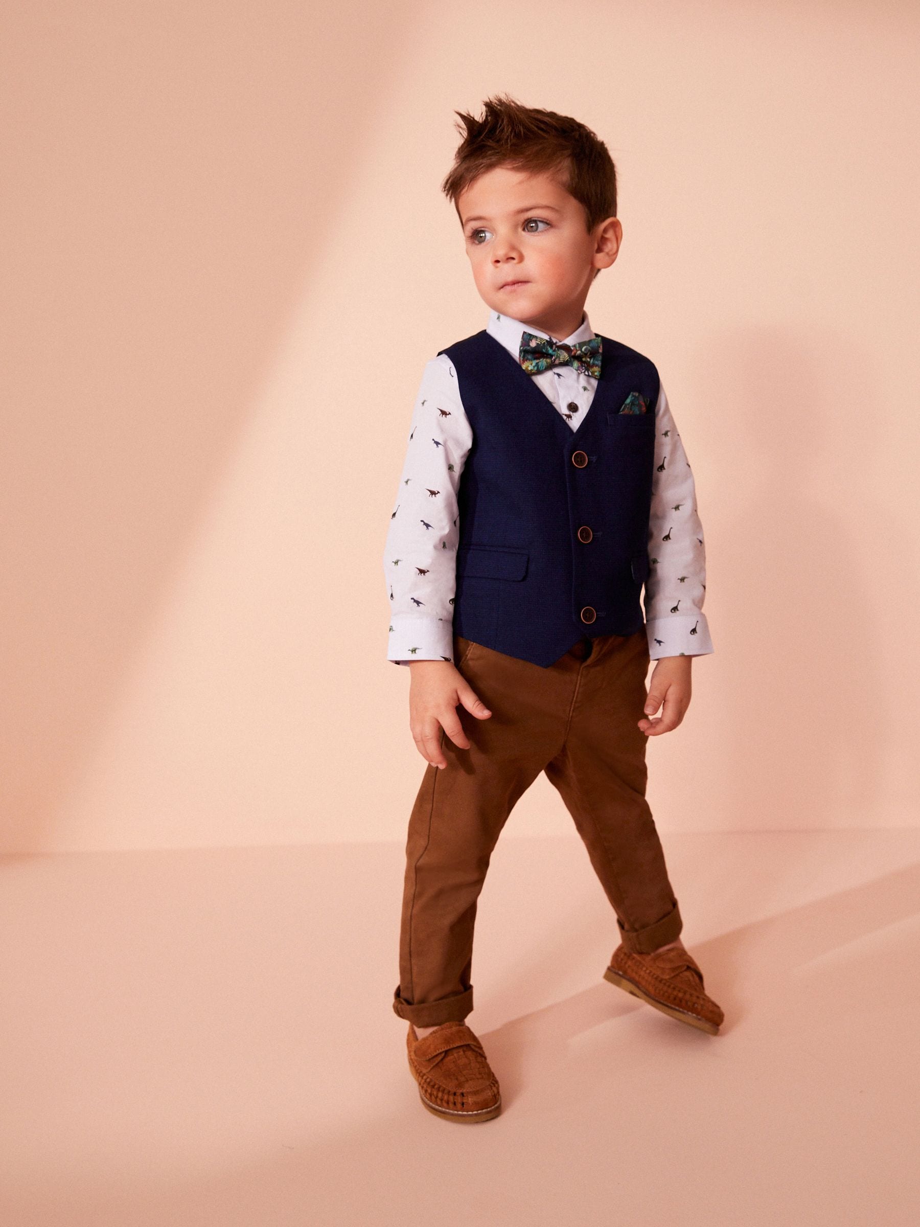 Ginger bruin - Stretch Chino Broek (3mnd-7jr)