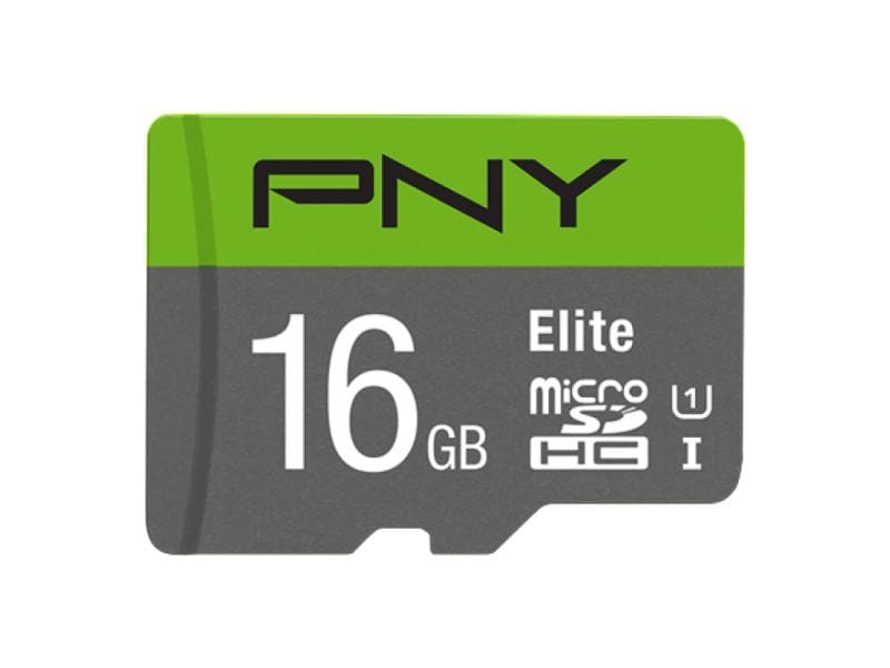 PNY microSDHC-Karte Elite UHS-I U1 16 GB SD-Karte, Class 10 U1 UHS-I, 16 GB