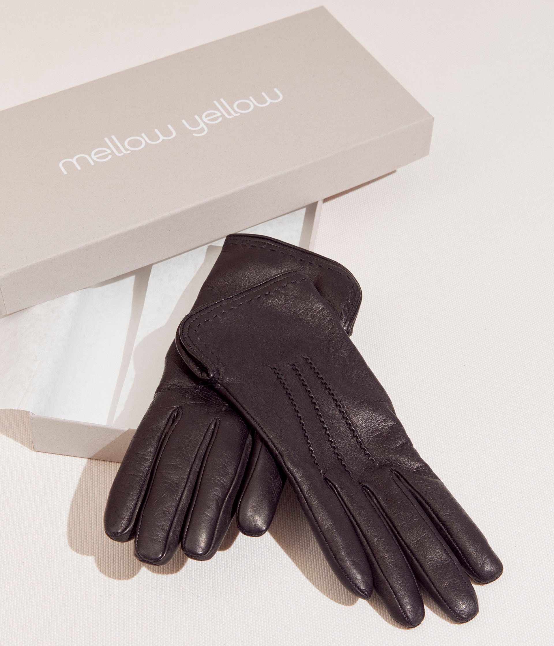 Gants en cuir noirs Robin