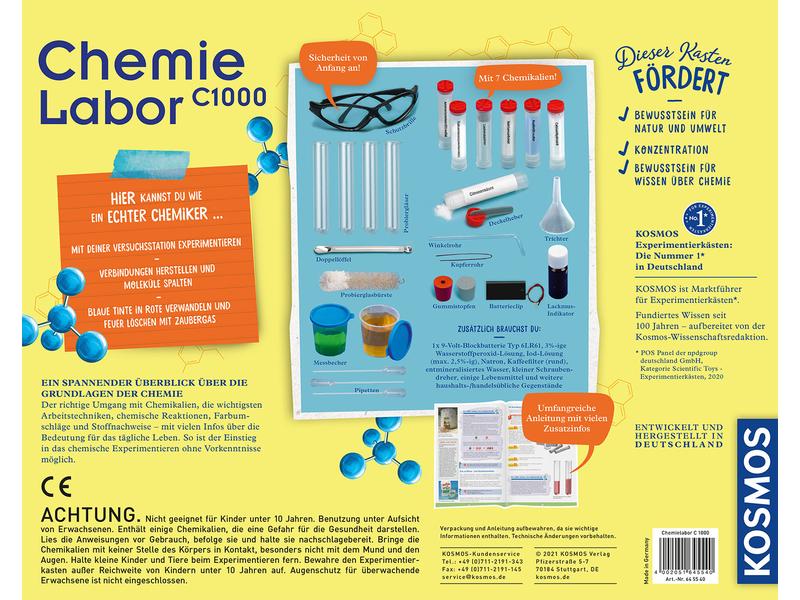 Kosmos Experimentierkasten Chemielabor C 1000 Basis-Laborausstattung