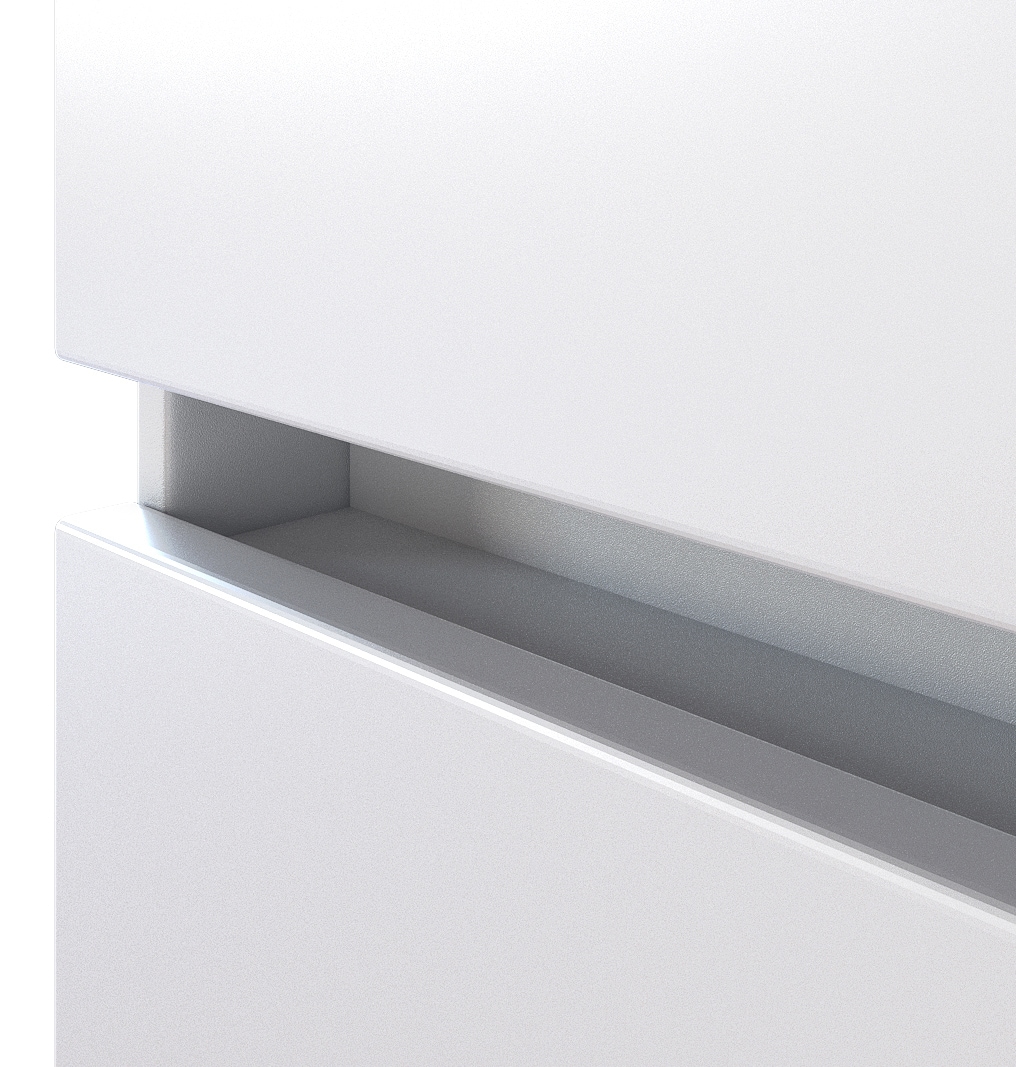 Midischrank Bregenz weiß B/H/T 40x133x35 cm
