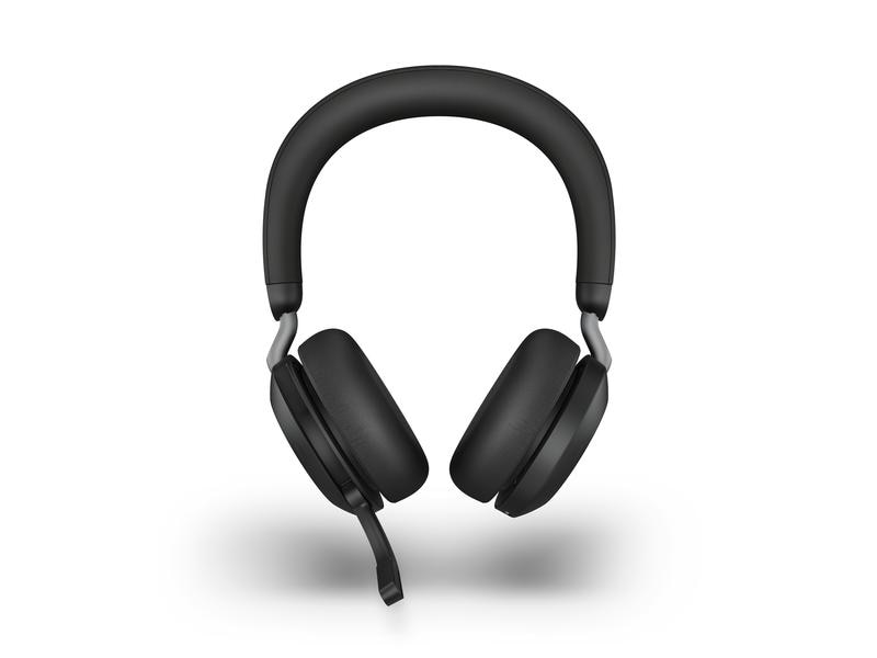 Jabra Headset Evolve2 75 Duo UC USB-A, Schwarz Erstklassige Soundtechnik für branchenweit führende Sprachqualität