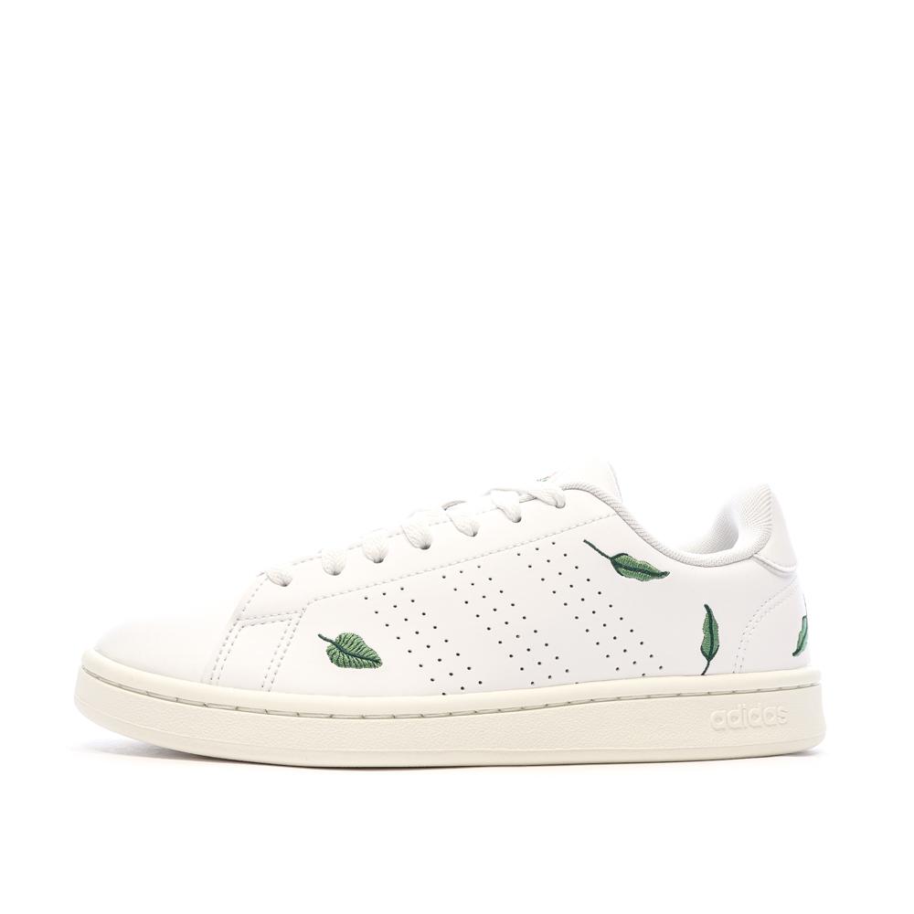 Adidas Baskets Blanc Femme Adidas Advantage Feuilles