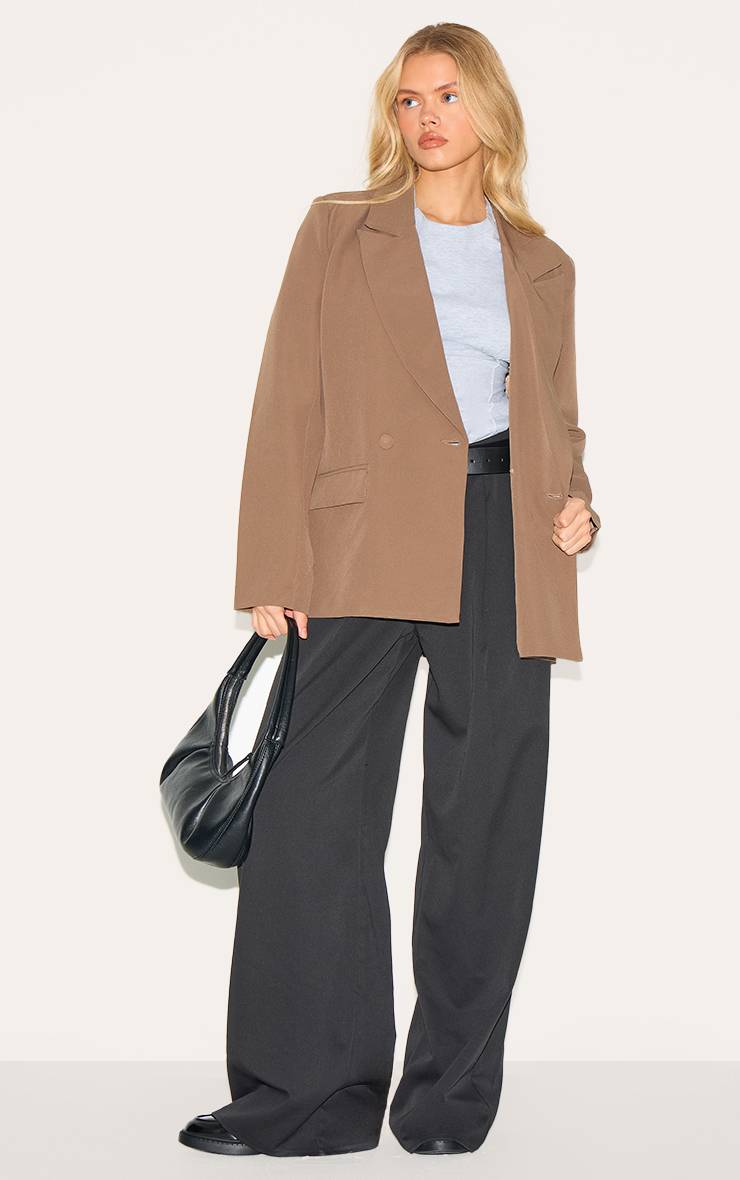 Champignon Blazer Oversize Coupe Boxy À Double Boutonnage
