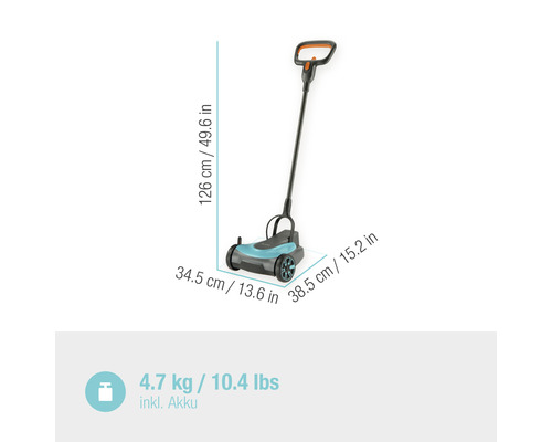 GARDENA HandyMower 22/18V (Power for All) accu grasmaaier inclusief accu en lader