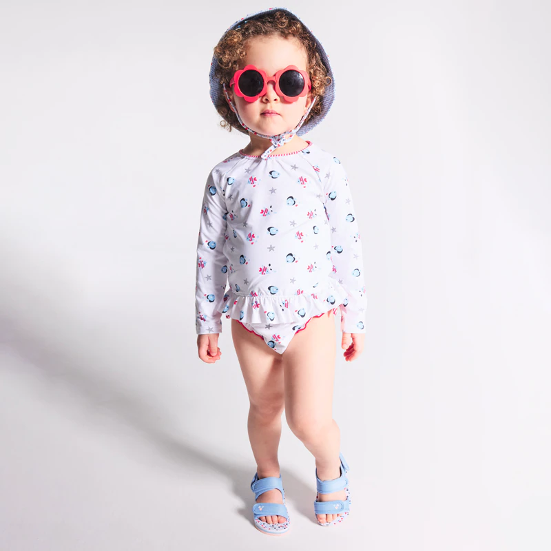 Lunettes de soleil fleurs catégorie 4 rouge bébé fille Rouge