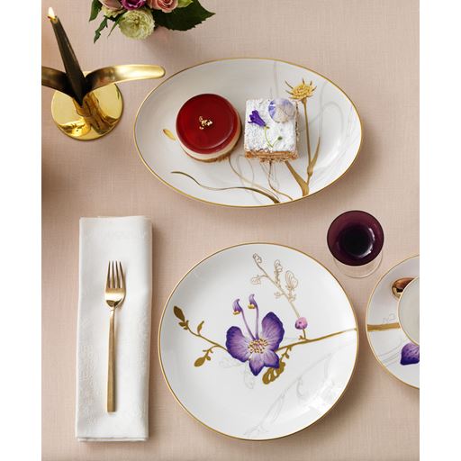 Royal Copenhagen Flora Frokosttallerken, Iris, Ø22 cm