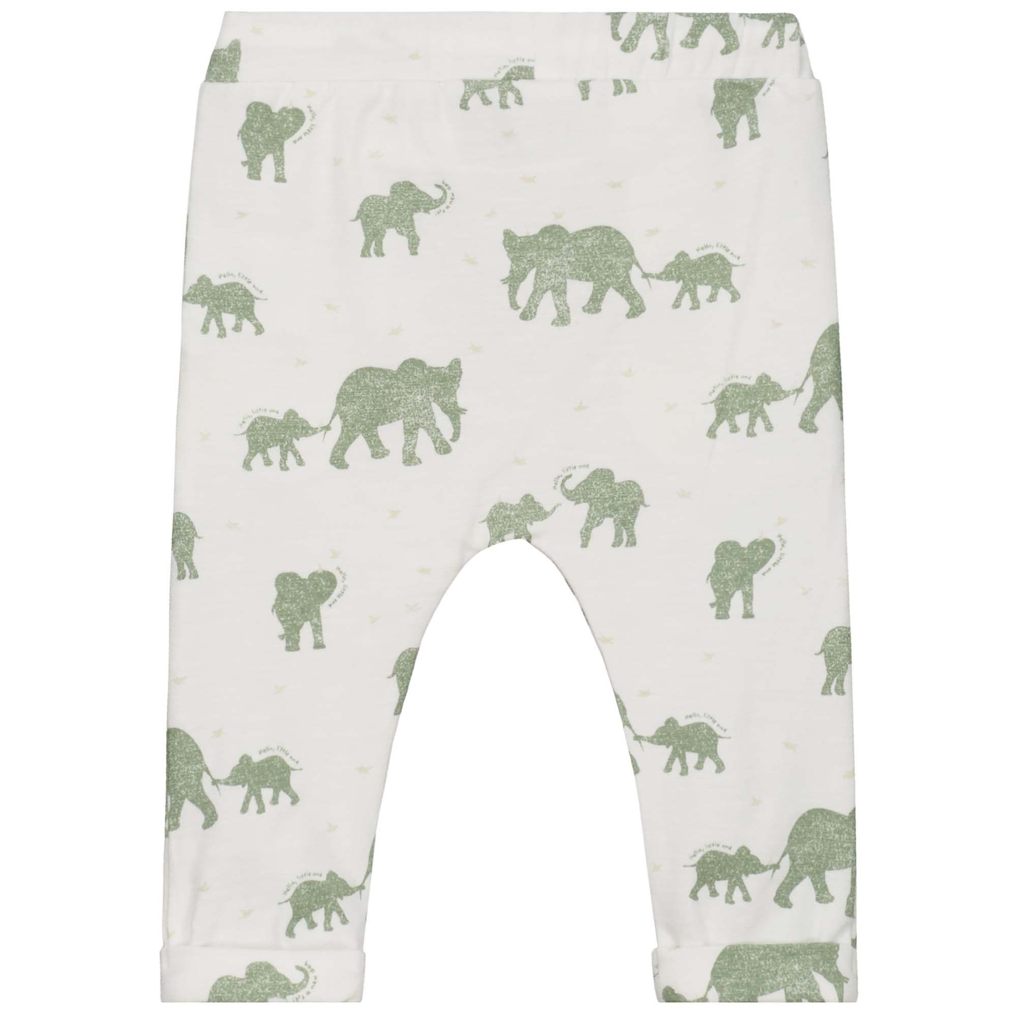 Prénatal newborn broek  dierenprint groen