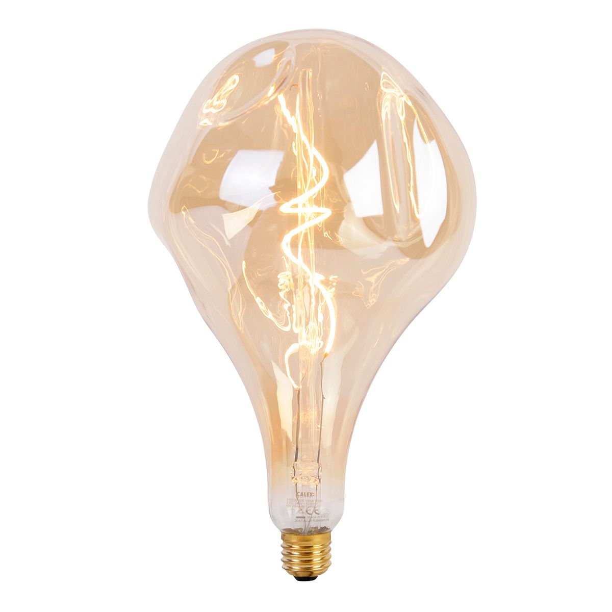 Hanglamp zwart 3-lichts incl. LED goud dimbaar - Cava Luxe