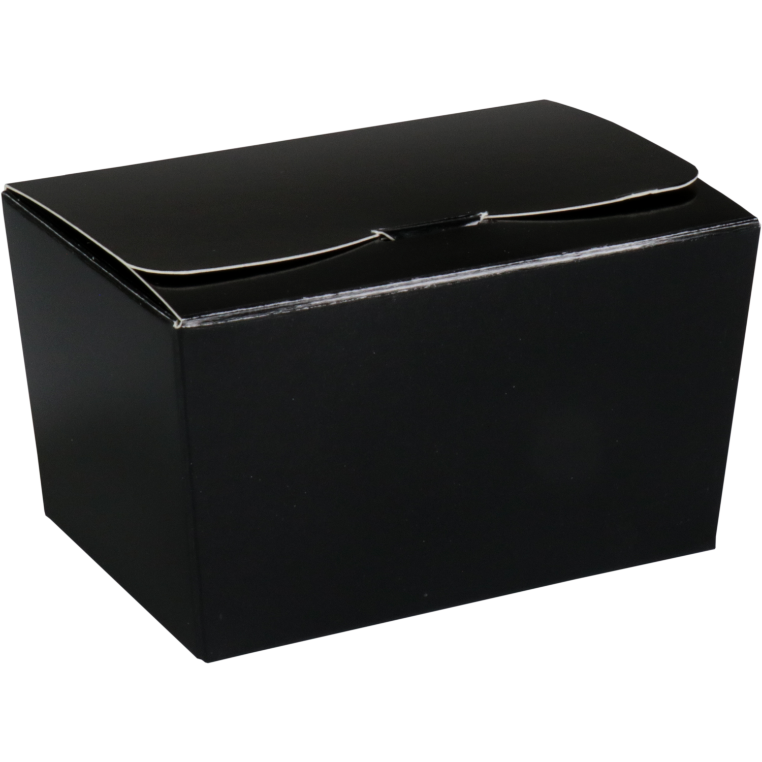 Ballotin, karton + PP, 150gr, 89x60x55mm, zwart/goud