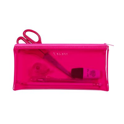 Trousse plate Crystal - 1 compartiment - 5 coloris disponibles - Viquel