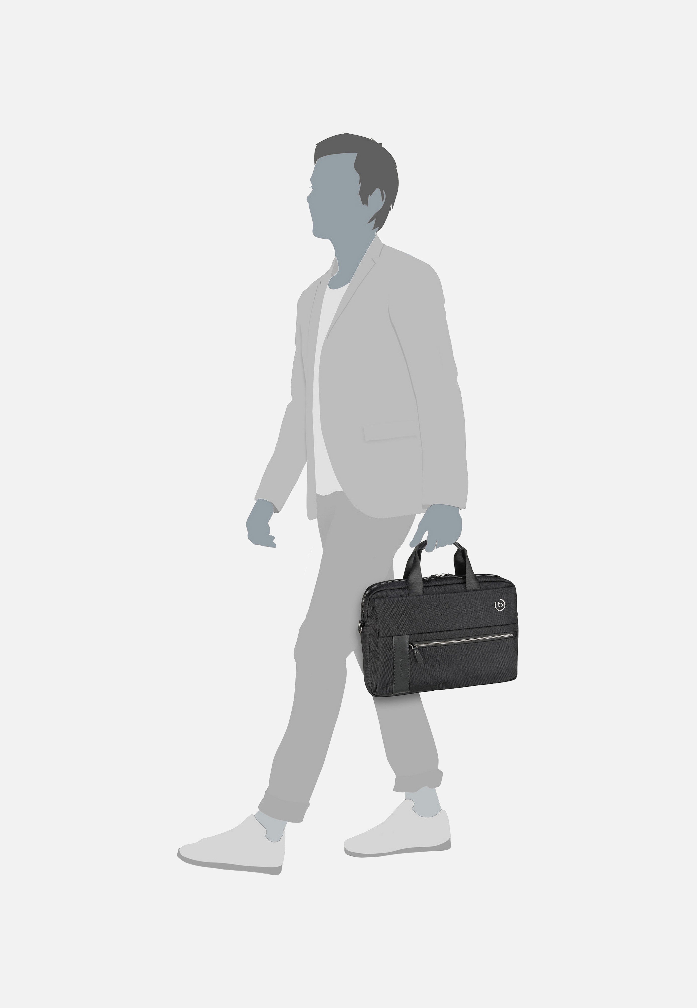 Nero Workbag Medium Schwarz - Aktentasche