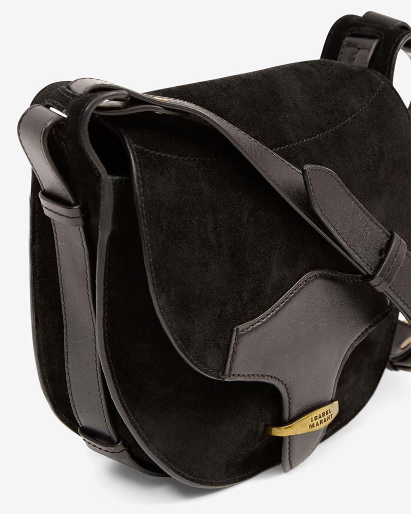 SAC EN BANDOULIÈRE EN CUIR VELOURS BOTSY