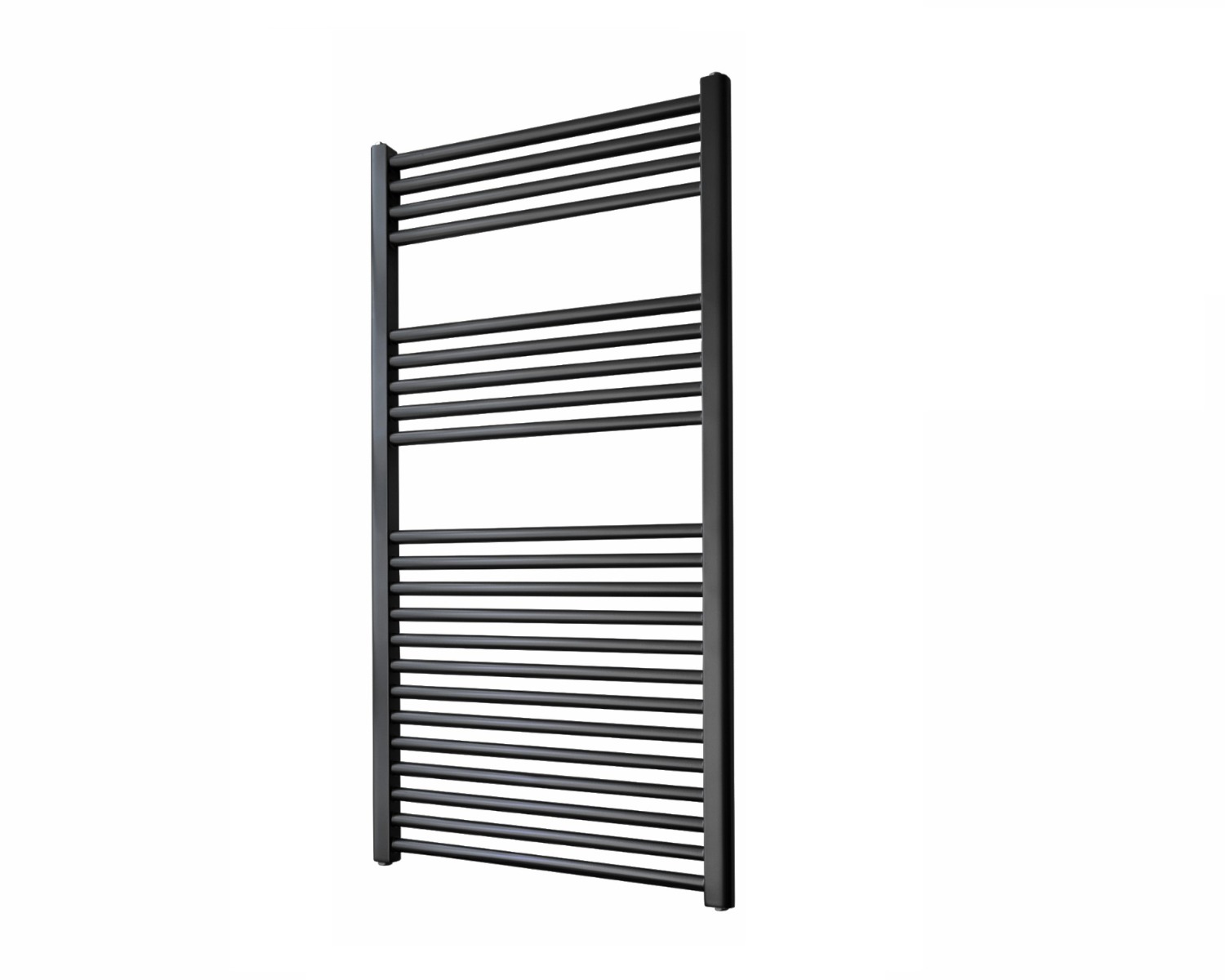 Sanicare design handdoekradiator 60x112cm zwart mat
