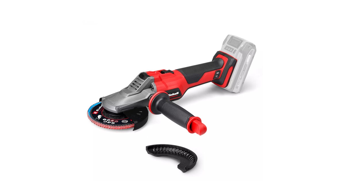 EINHELLProfessional Accu Haakse Slijper TP-AG 18/125 F Li BL - Solo  (Rood/zwart, Accu en oplader niet inbegrepen)