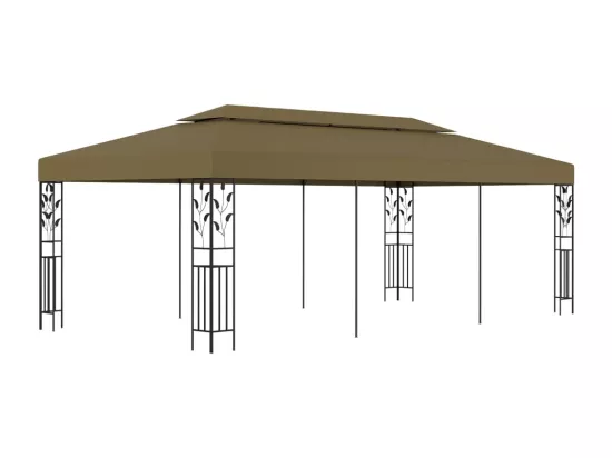 Chapiteau 6x3 m Taupe 180 g/m²