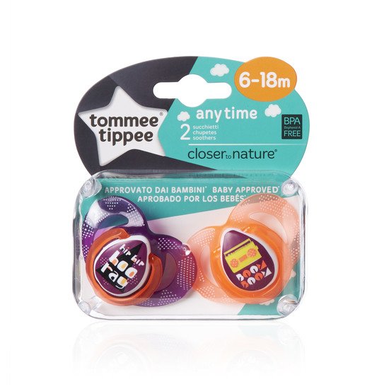 2x sucette CTN classique 6-18 mois   Aléatoire        de               Tommee Tippee