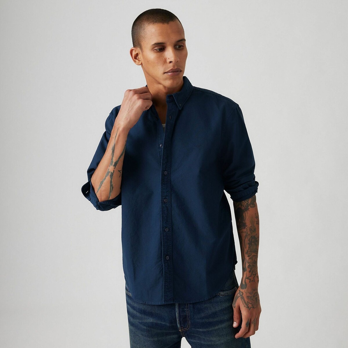 LEVI'S<br>Bainha com botão kraag Oxford relaxado