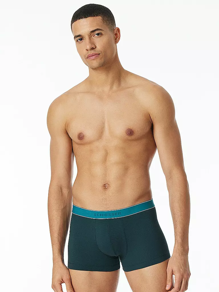 SCHIESSER Pants petrol blau