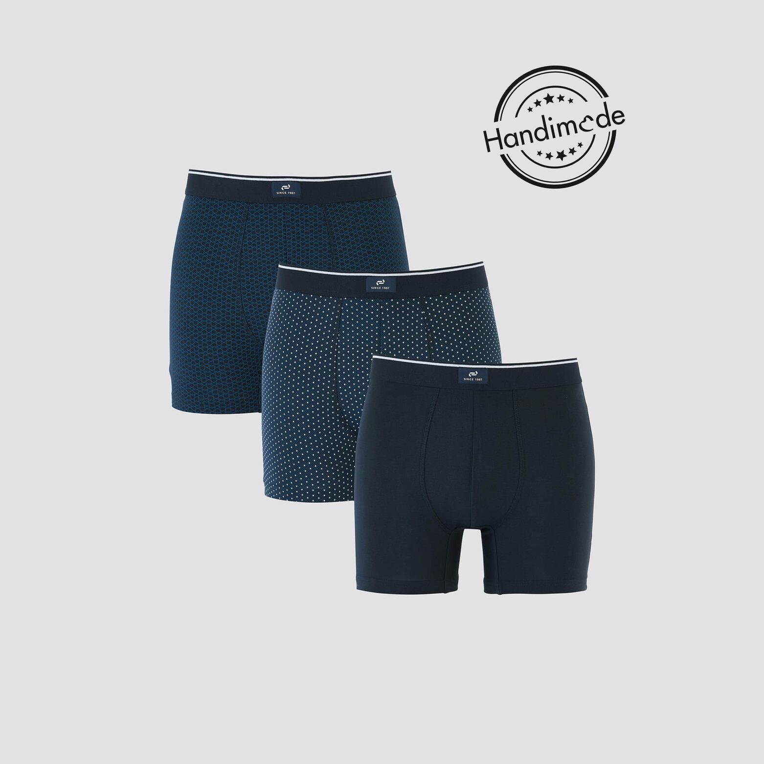 Lot boxer pour personne à mobilité réduite Bleu foncé