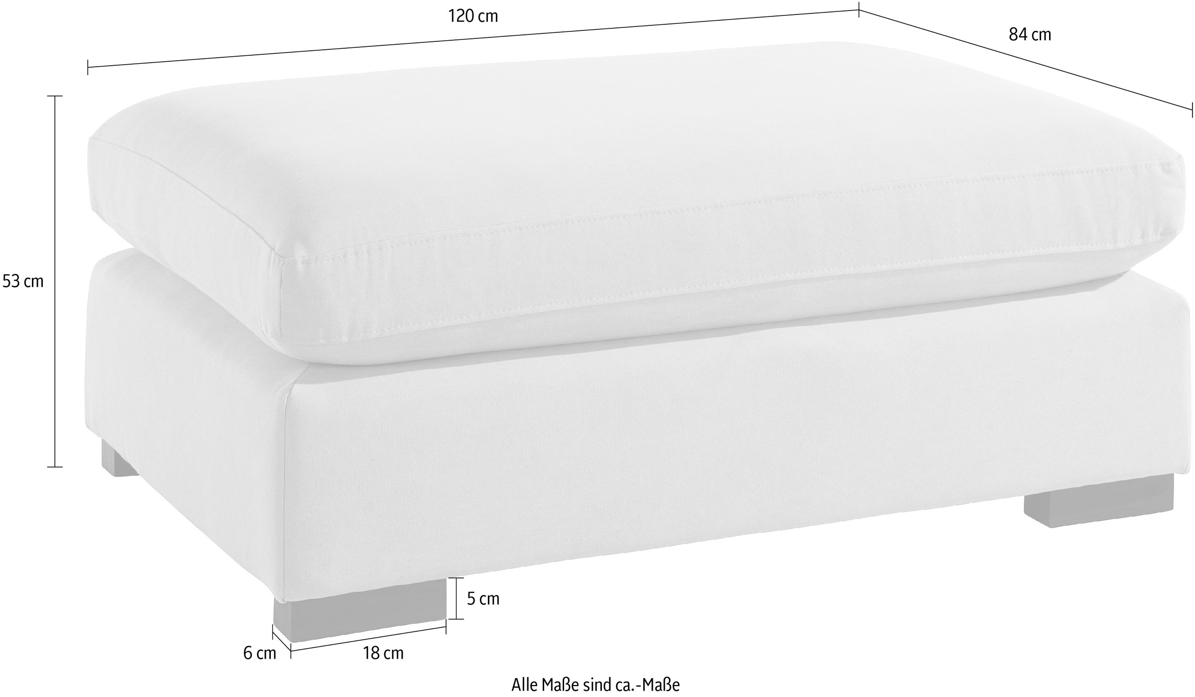 Home affaire Polsterhocker »Fresh Pond« weich gepolstert, passend zur Serie 
