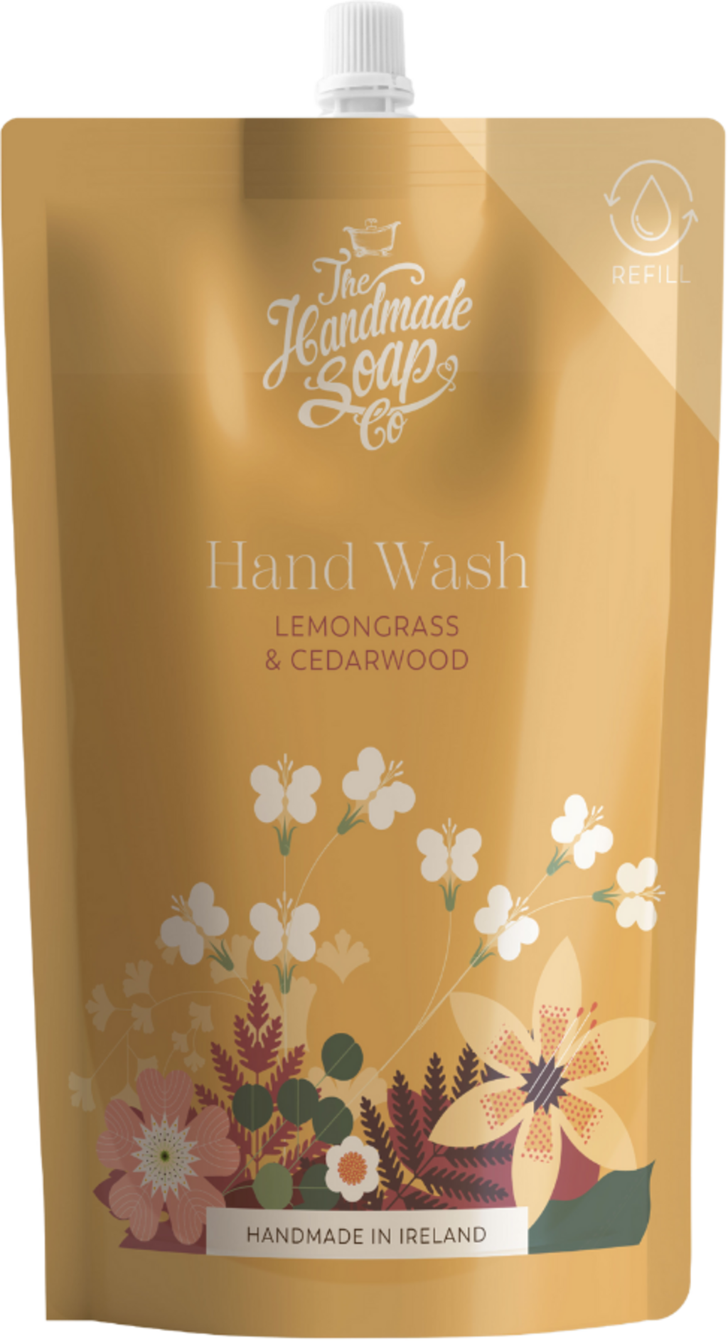 The Handmade Soap Company  Refill Flüssige Handwaschseife, Lemongras & Cedarwood (500 ml)