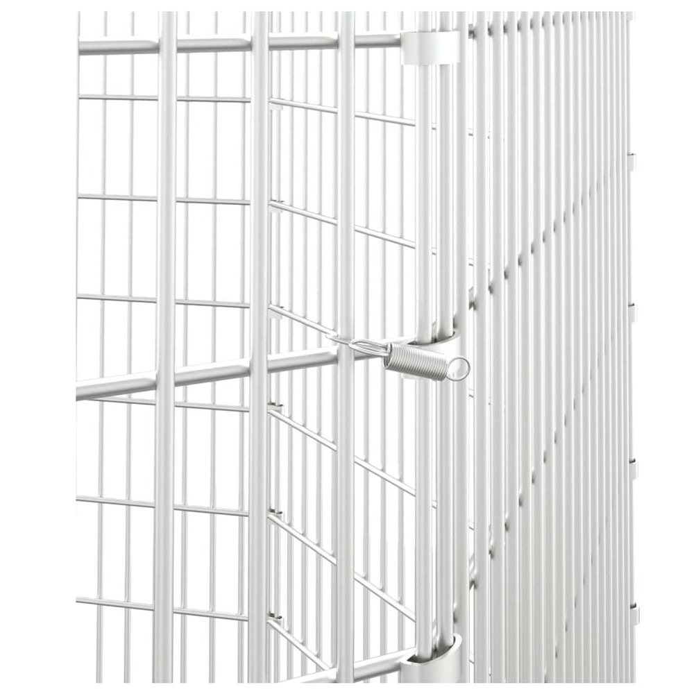 Cage à lapin 8 panneaux 54x100 cm fer galvanisé
